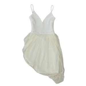 Dulce Carola Spaghetti Strap Open Back Side Ruched Dress